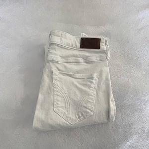 white hollister skinny jeans